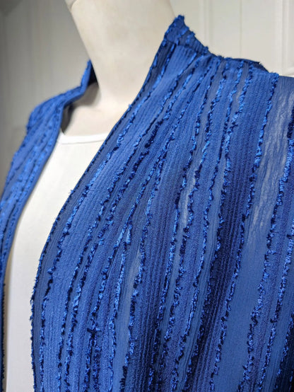 Uni Fashion Muslim Kimono Abaya Solid Striped Retro Ethnic Cardigan Robe Dubai Middle Eastern Saudi Arabia Eid Clothes 2025