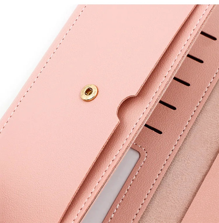 Long Purses For Women Wallet New Fashion Long Coin Purse Card Holder Small Ladies Wallet Female Hasp Mini Clutch billetera bolas.
