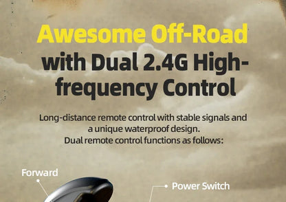 Q210 Amphibious Rc Car Dual Control 4WD Off-road Remote Control Waterproof Vehicle 2.4G Electric Climbing Crawler Toys for Kids