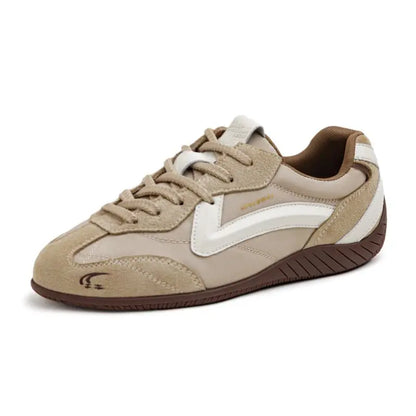 Maden Unisex Summer Vintage Patchwork Racing Shoes Breathable German Trainers Sneakers Thin Sole Casual Lace-Up Sporty Shoes