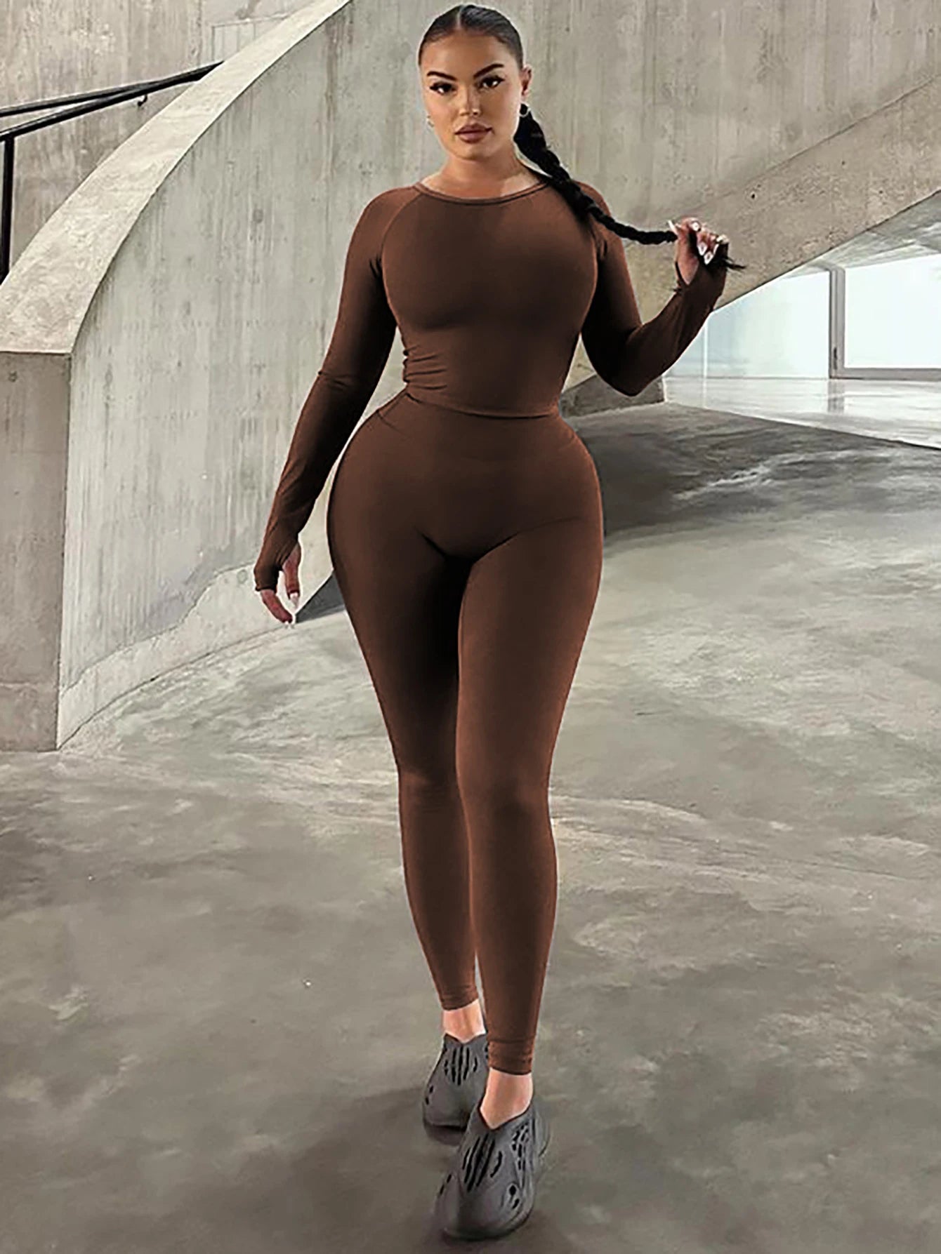 Dulzura Women 2024 Spring Autumn Long Sleeve Crop Tops Long Pants Two Piece Matching Sets Tracksuit Wholesale Items S3613114K.