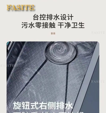 Whale Flying Rain Ultra Thick Kitchen Honeycomb Sink Stainless Steel Single Slot