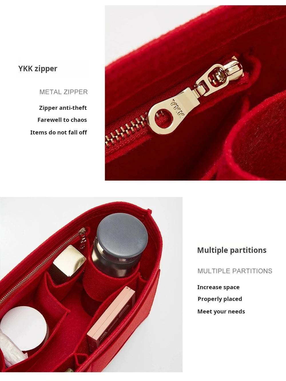 Purse Organizer Insert for Handbags, Felt Bag Organizer for Tote & Purse, Tote Bag Organizer Insert, for lv neverfull.