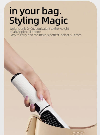 Electric Hot Comb Multi-function Wireless Hair Straightening Comb Negative Ion Anti Hot Styling Tool Hair Straightening Brush.