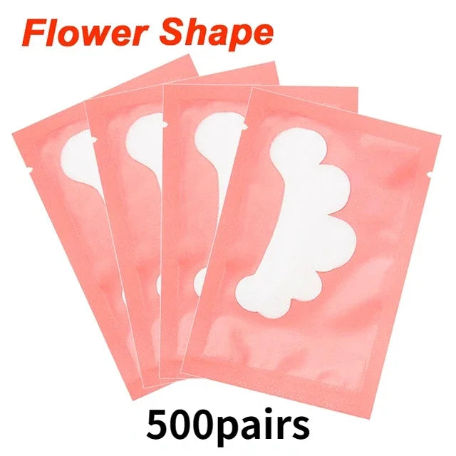 50/500/1000pcs Hydrogel Patches for Eyelashes Building Eyelash Extension Under Eye Pads Lash Stickers Tools Wholesale LAUKISS.