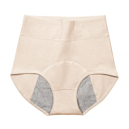 Women's Menstrual Panties Physiological Pants Period Anti-side Leakage Cotton Crotch Breathable High-waisted Belly Underwear.