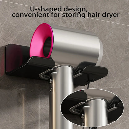 Badezimmer Organizer Haartrockner Glätteisen Halter Aluminiumlegierung Ständer Nagelfreie Regale für Wand Waschraum Lagerregal Regal