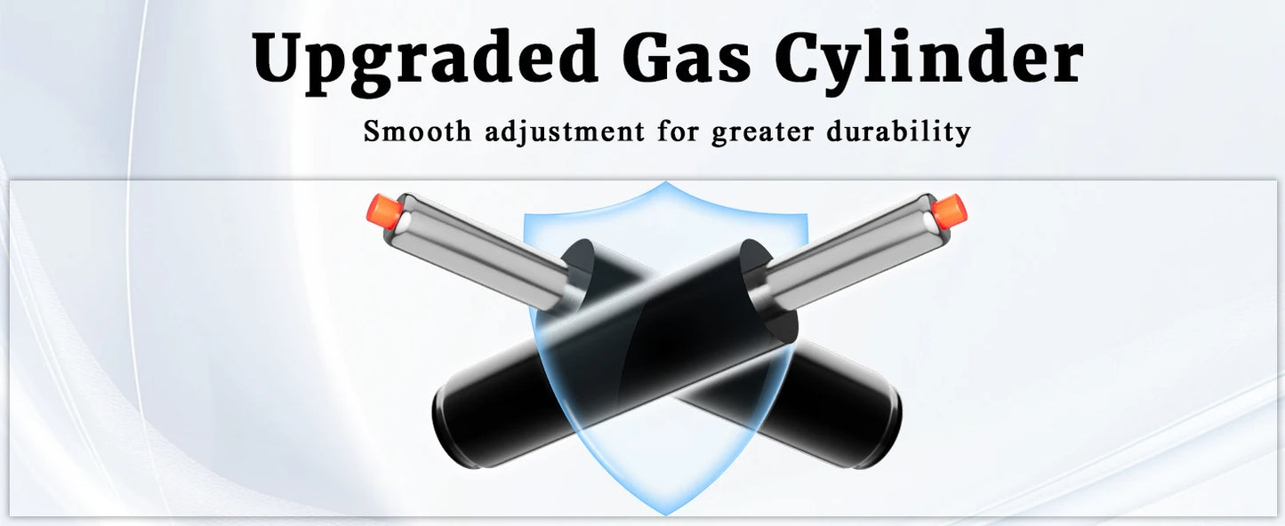 Ergonomischer Gaming-Stuhl, elektronischer Gaming-Stuhl mit Massage-Lendenwirbelstütze und Fußpedalen, Computerstuhl aus Stoff