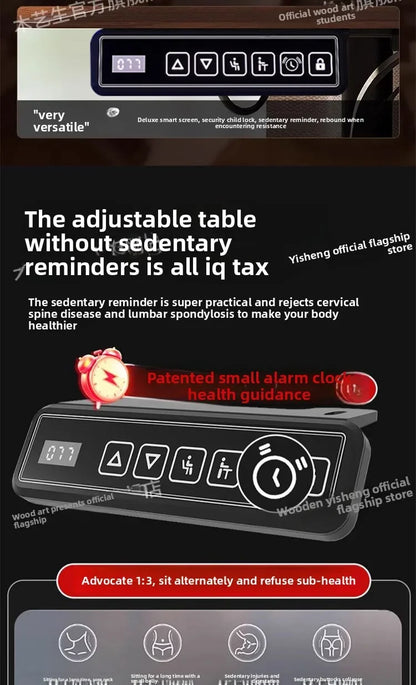 Elektrischer höhenverstellbarer intelligenter Stehschreibtisch, Computer-Workstation, Heimbüro, Gaming-Tisch, Arbeitszimmer, Schreibtisch, Desktop-Computer