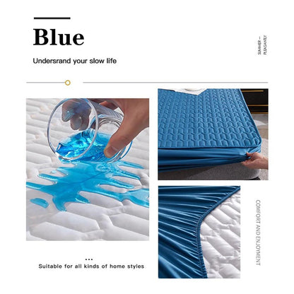 Waterproof Thicken Mattress Cover Quilted Latex Mat Bed Covers Pad Skin-Friendly Fitted Sheet Protector Bedspread150/160/180x200