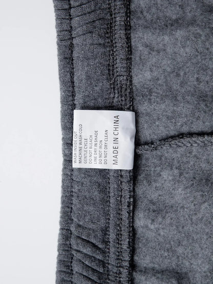 Mens Sweatpants Straight Fit Casual Pants Autumn Winter Men Running Jogger Sports Gym Trousers Solid Color Multi-pocket Pants.