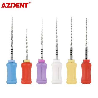 6pcs/Box AZDENT Dental Endodontics NiTi Hand Use Super Rotary File SX-F3 25mm Dental Root Canal File.