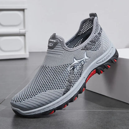 Summer Mesh Men Shoes Lightweight Sneakers Men Fashion Casual Walking 2024 Breathable Mens Hiking Shoes 2025 Fashion.