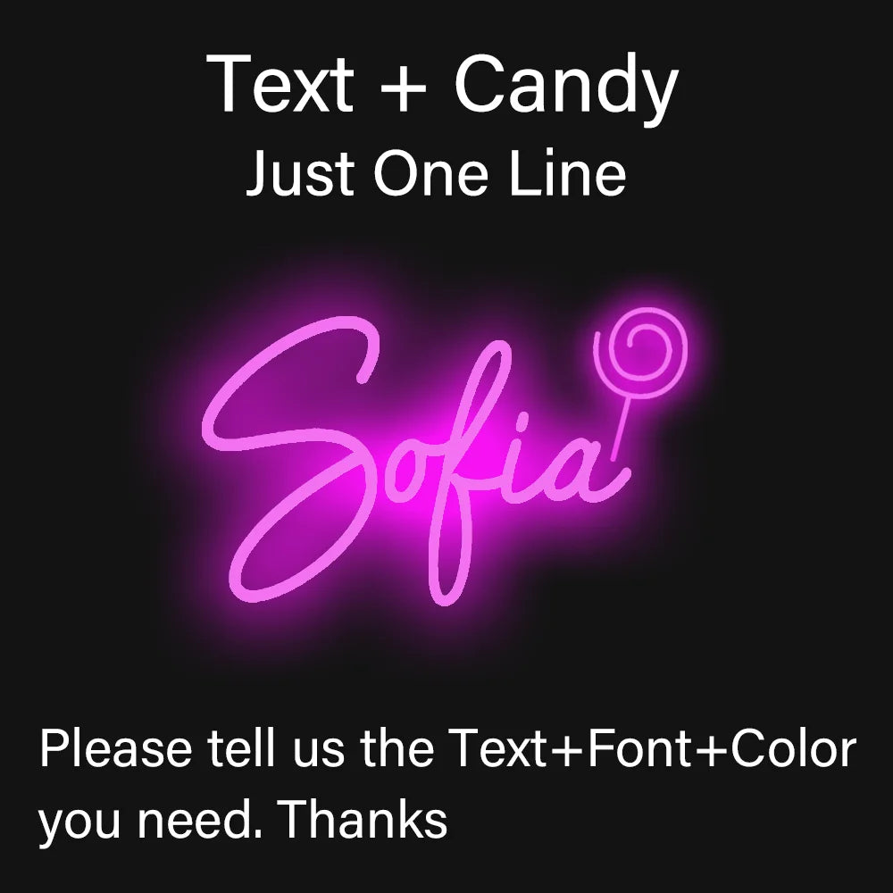 Custom Name Neon Sign Personalized Dimmable Neon Light Sign Christmas Birthday Gifts Boy Girl Bedroom Decor Wall Hanging Neon