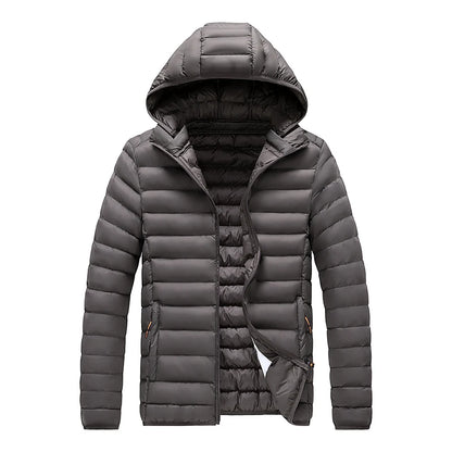 Men Parka Autumn Winter Warm Waterproof Jackets and Coats Mens Hooded Casual Outwear Detachable Hat Black Parkas Coat Male.