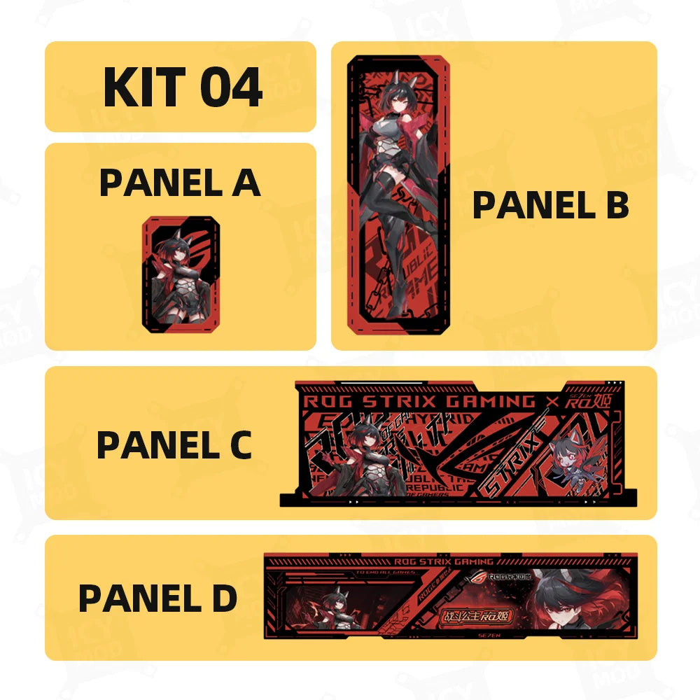 ASUS GX601 Case Lighting panel kit ARGB Laser Engraved Lighting Plate ROG Strix Helios Refit Custom PC MOD Gabinete Shroud