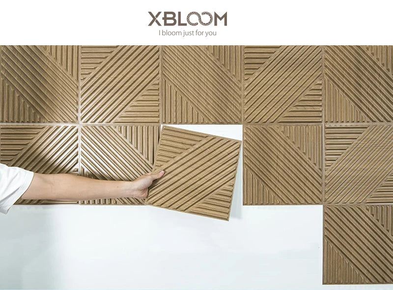 12 Pcs  3D Wall Panel 30x30cm Indoor Wall Decoration Bedroom Living Room background Hotel Office Mural Wall Panel DIY Home Decor