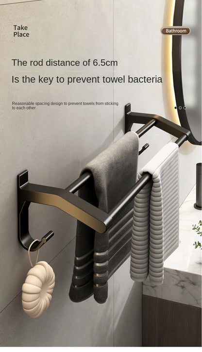 Metalle Badezimmer Handtuchhalter Stanzfreier Rack Toilettenanhänger Raum Aluminium Badezimmer Handtuchhalter, Handtuchhalter, Handtuchhalter Badezimmer