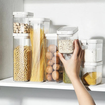 1PC Sealed Food Storage Box with Lid, Multiple Sizes Food Storage Organiser for Dry Food Cereal Storage.