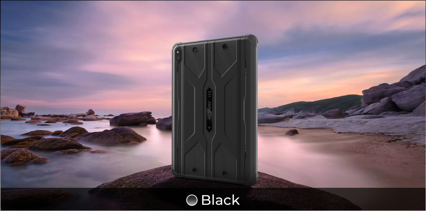 HOTWAV R10 Pro Rugged Tablet Android 14 10.1'' HD+ 13MP Camera Pad 10800mAh Battery 8GB 256GB 8-core OTG Charging Tablet PC.