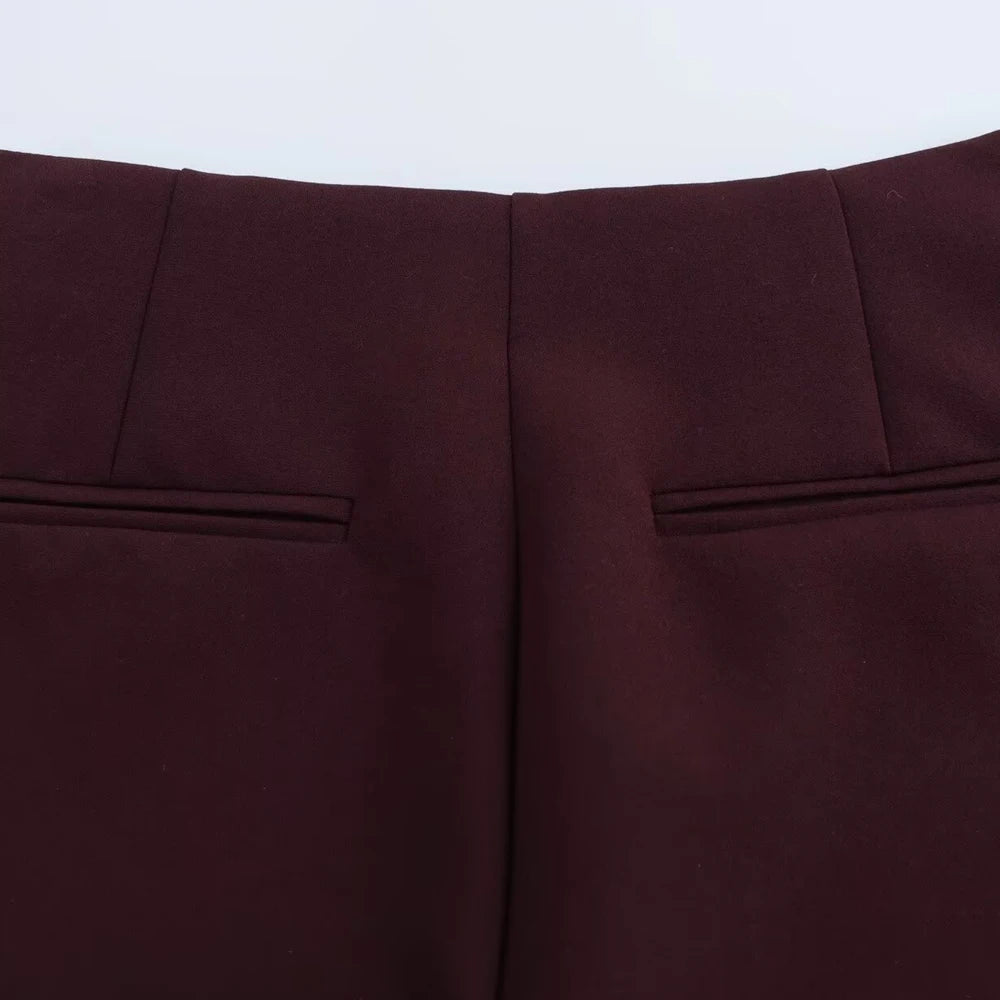 High Waist Solid Skort for Women Fashion Side Zipper Female Shorts Skirts Mujer.