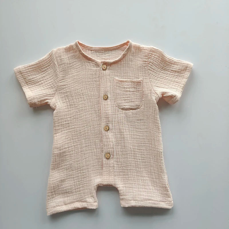 Neugeborenes Baby, Unisex, kurze Ärmel, Strampler aus Bio-Baumwolle, Rundhalsausschnitt, Marineblau, Strampler, Unisex, einteilige Sommer-Strampler-Kleidung.