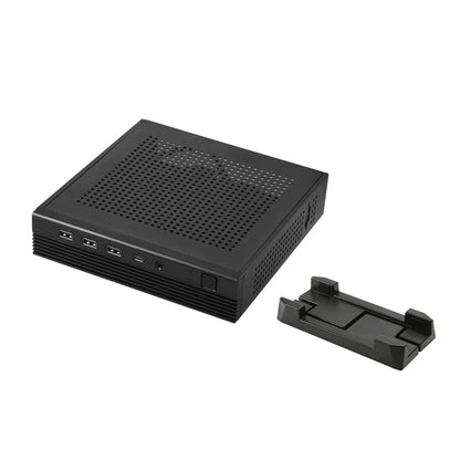 RGEEK TX06 Desktop Mini ITX Case Mini Game Computer Chassis HTPC Cases Stand For MINI-ITX Ultra-Thin Motherboard.