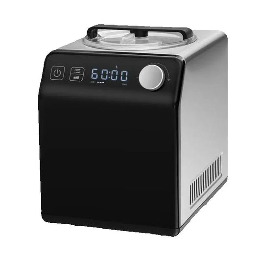 SucceBuy Upright Automatic Ice Cream Maker with Built-in Compressor 2 Quart No Pre-freezing Fruit Yogurt Machine 4 Modes.