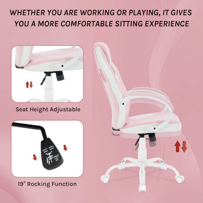 Ergonomisches Design, Gaming-Stuhl, Gamer-Sessel, Büro-Computerstuhl, Neigungsmechanismus, höhenverstellbar, 360° °   Drehbare hohe Rückenlehne