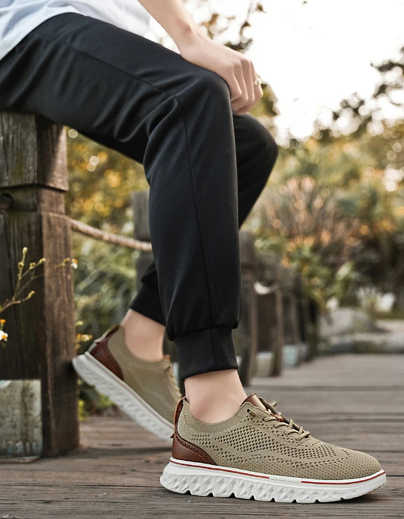 Men Sneakers Men Mesh Casual Shoes Fashion Lightweight Breathable Soft Soled Shoes Summer Outdoor Sports Fitness Large Size 48.