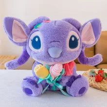 20-40cm Anime Cartoon Pink Angel Series Lilo & Stitch Doll Cute Hug Duck Stitch Plush Toy Soft Stuffed Kawaii Kid Birthday Gift.