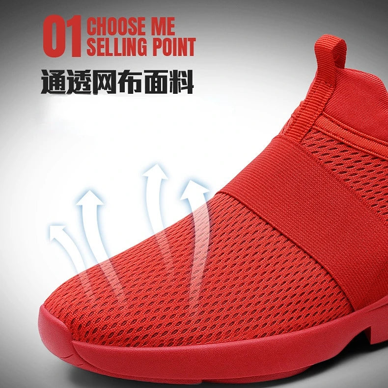 Men Shoes New Loafers Comfortable Fashion Mesh Man Casual Sneakers Couple Shoes Lightweight Non-slip Walking Footwear Size 48.