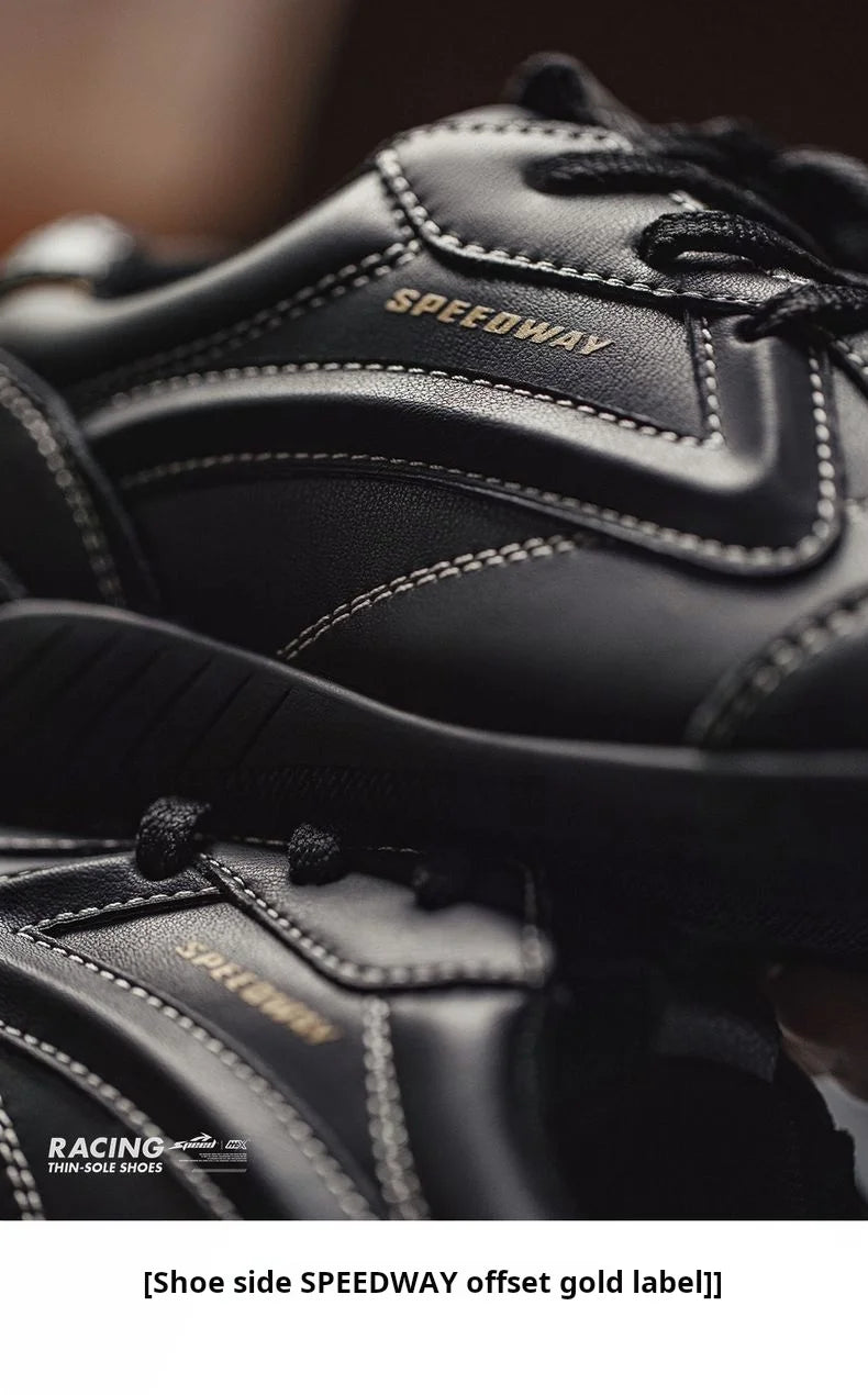 Maden Unisex Summer Vintage Patchwork Racing Shoes Breathable German Trainers Sneakers Thin Sole Casual Lace-Up Sporty Shoes.