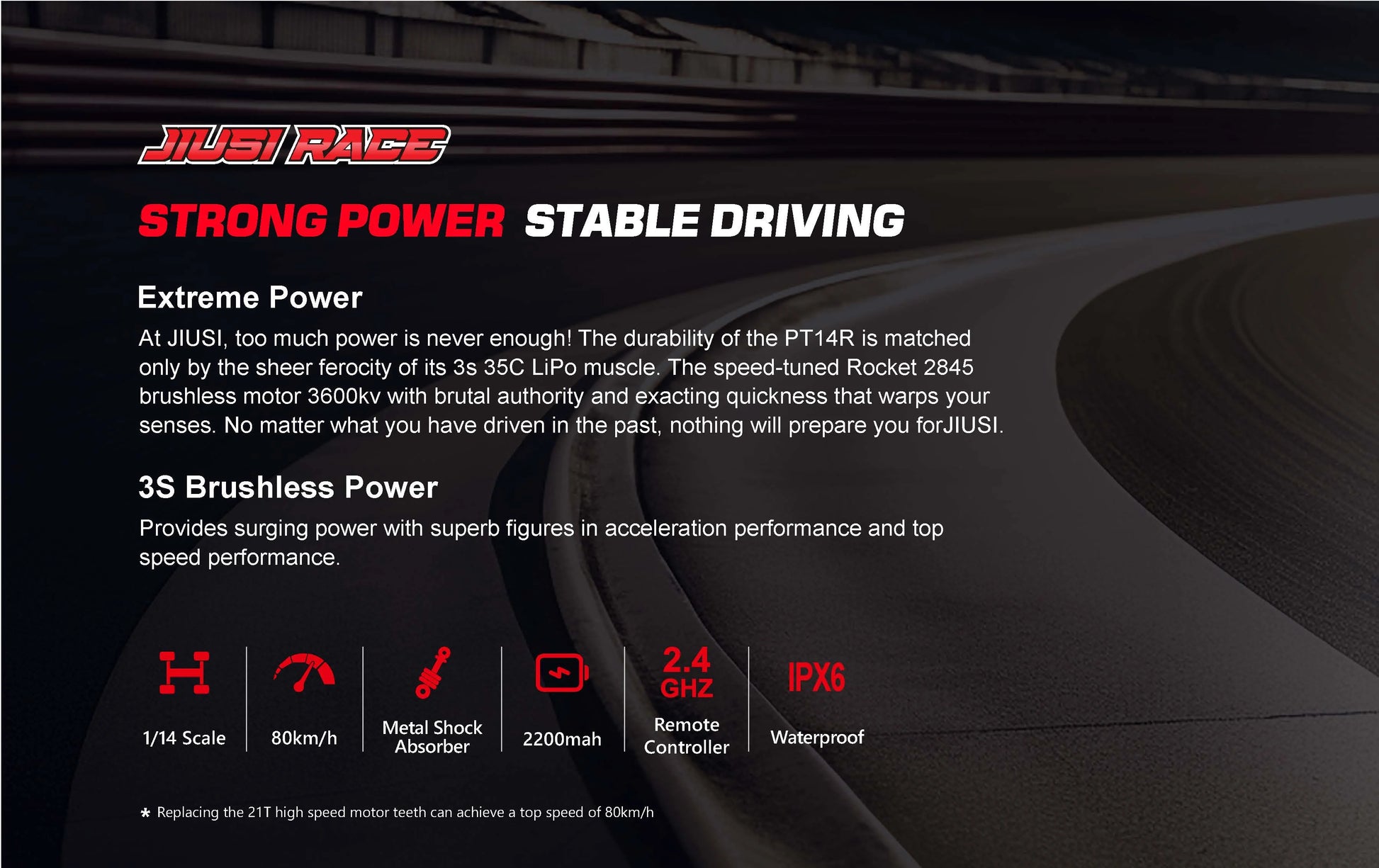 Teeggi 1/14 4WD High Speed Rc Off-road Car 100KM/H Brushless motor 3S Remote Control Truck Drift Racing Cars Toys For kid Gifts.