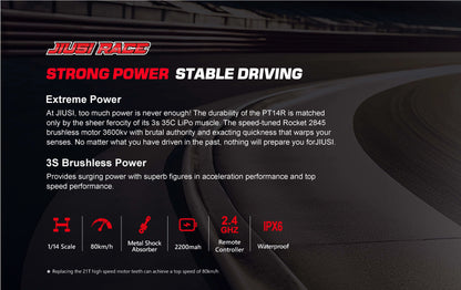 Teeggi 1/14 4WD High Speed Rc Off-road Car 100KM/H Brushless motor 3S Remote Control Truck Drift Racing Cars Toys For kid Gifts.