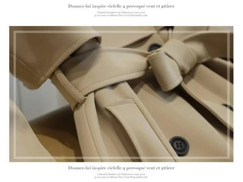 Lässige Langarm-Oberbekleidung, Trenchcoat für Damen, 2024, Herbst-Winter-Mode, Schnürung, lang, neu in Mänteln und Jacken, elegant.