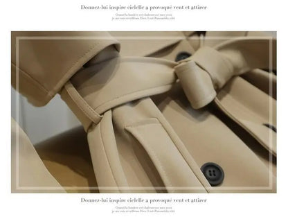 Lässige Langarm-Oberbekleidung, Trenchcoat für Damen, 2024, Herbst-Winter-Mode, Schnürung, lang, neu in Mänteln und Jacken, elegant.