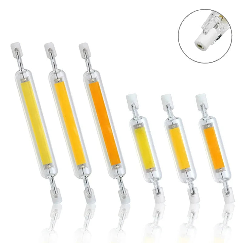LED R7S Glass Tube COB Bulb 5W 10W 20W High Power R7s Corn Lamp 78mm 118mm J78 J118 Replace Halogen Light AC 220V 110V Lampadas.