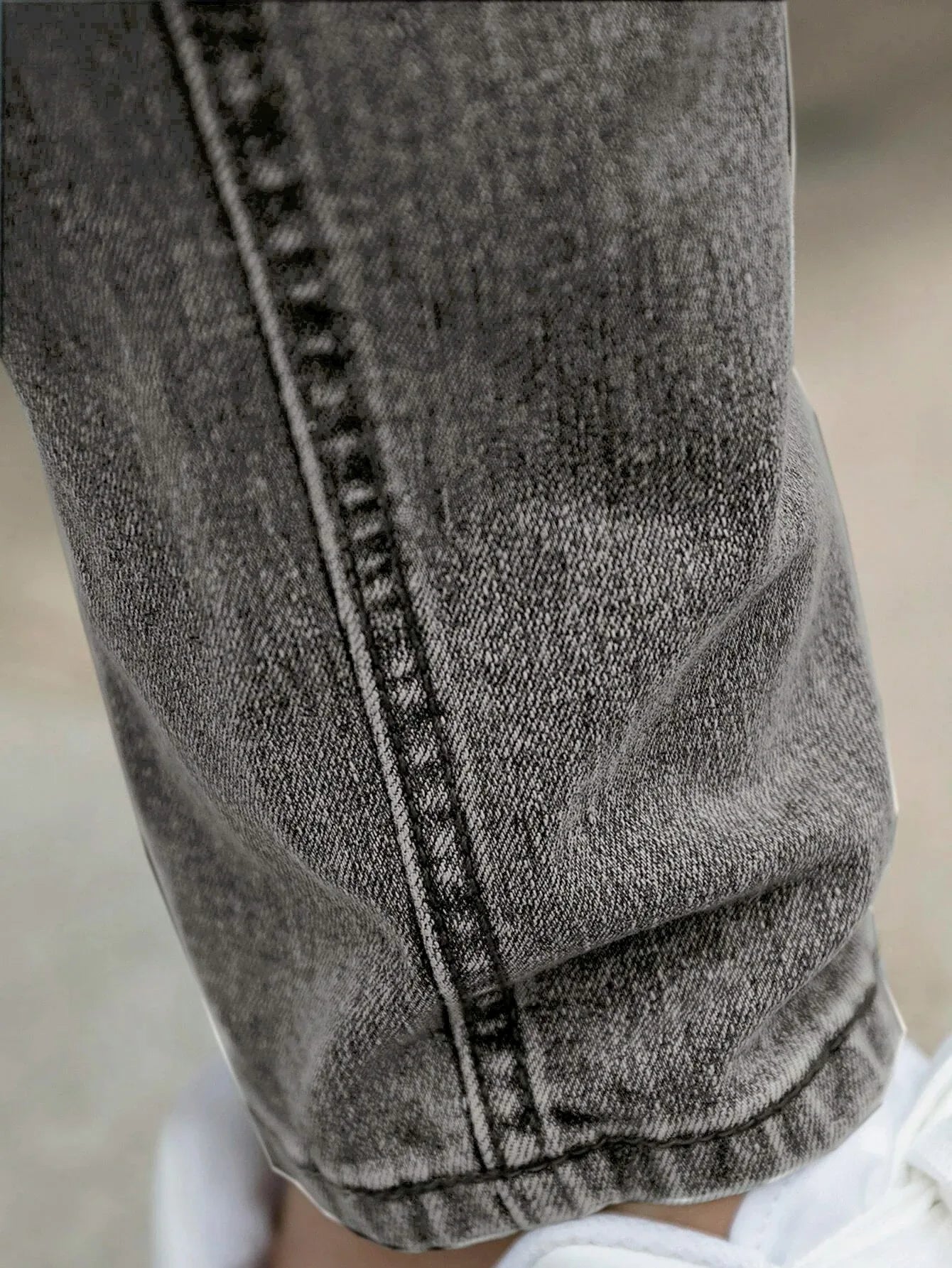 1 Piece of Men's Four-Season Snowflake Washed Fashion Jeans, Stretch Slim Fit Light Gray Dark Black Casual Denim Pants, Normcore and Fashionable, Suitable for Everyday Wear.