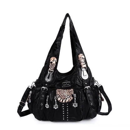 Angel kiss Bag Women Fashion Handbags PU Leather Shoulder Bags Female Satchel Big-capacity Shoulder Purse Bag bolsa feminina.