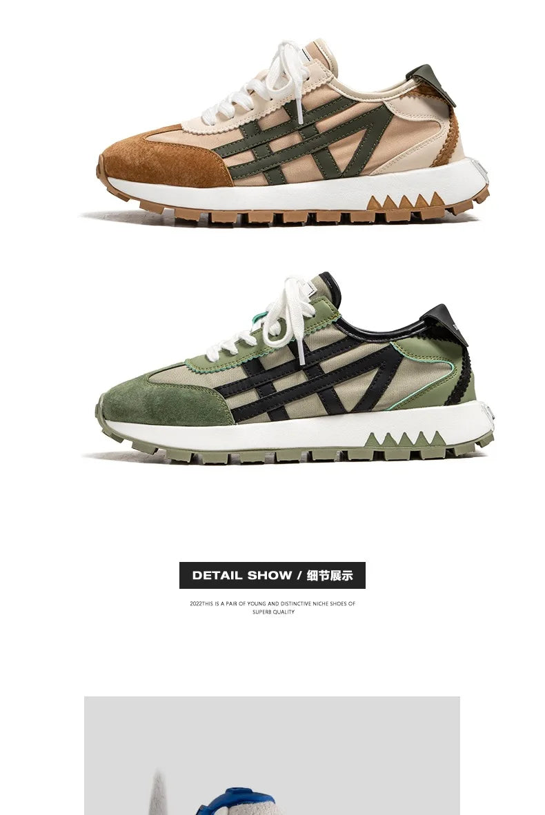 New men's trendy versatile casual sports shoes, men's thick-soled lightweight non-slip breathable trendy shoes кроссовки мужские.