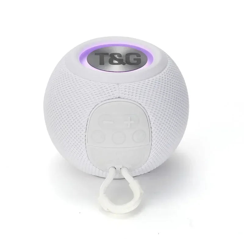 T&G TG337 Bluetooth Speaker Portable TWS Wireless Mini Bass Boombox LED Loudspeaker IPX7 Outdoor Music Player Support BT AUX FM