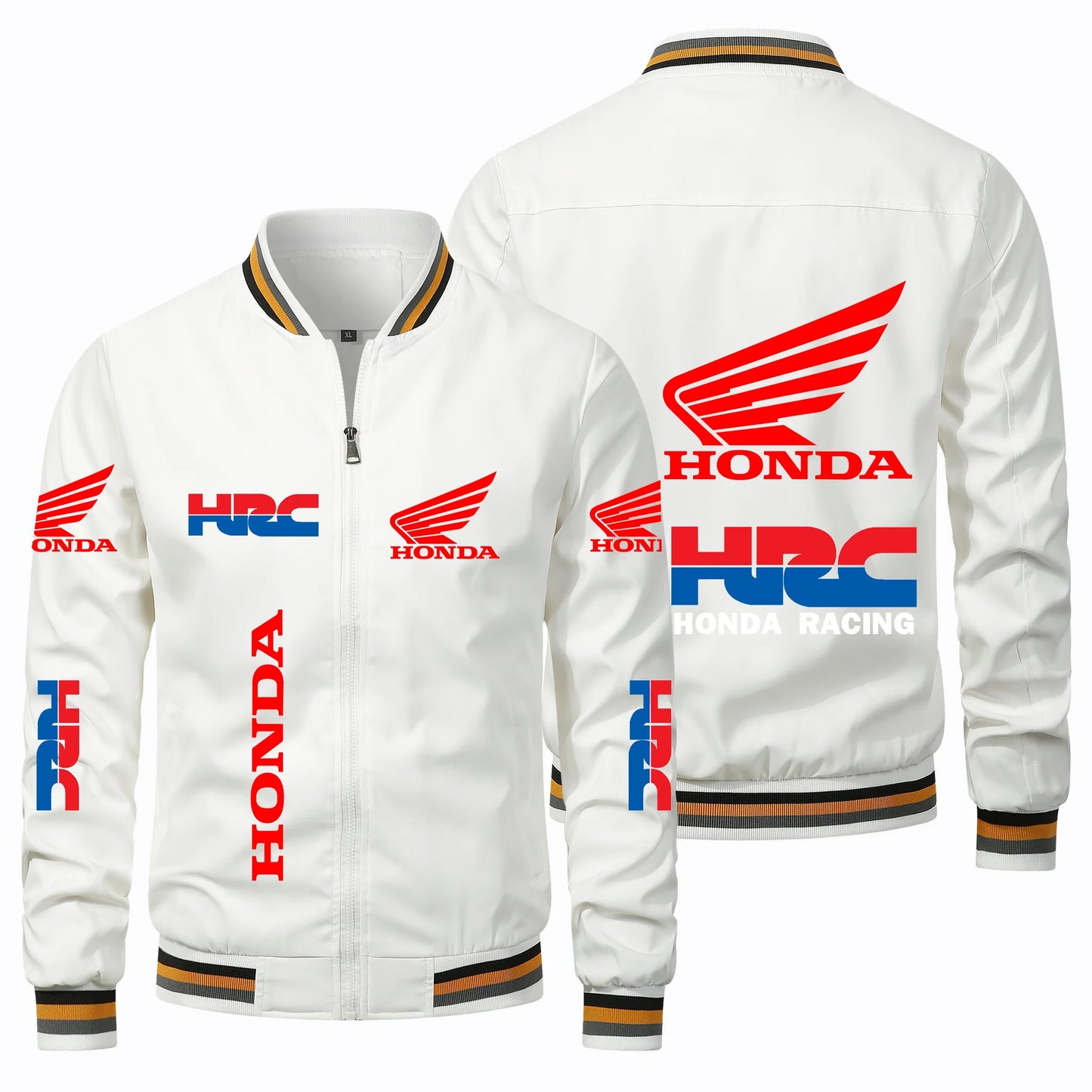 2025 New Men's Honda Motorcycle Jacket Honda Wing HRC Logo Jacket Oversized Biker Racing Team Jacket Honda Men's Clothing Coats.