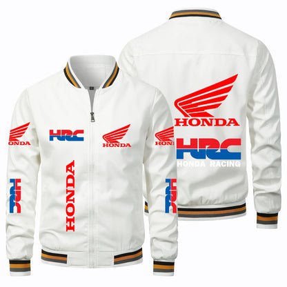 2025 New Men's Honda Motorcycle Jacket Honda Wing HRC Logo Jacket Oversized Biker Racing Team Jacket Honda Men's Clothing Coats.