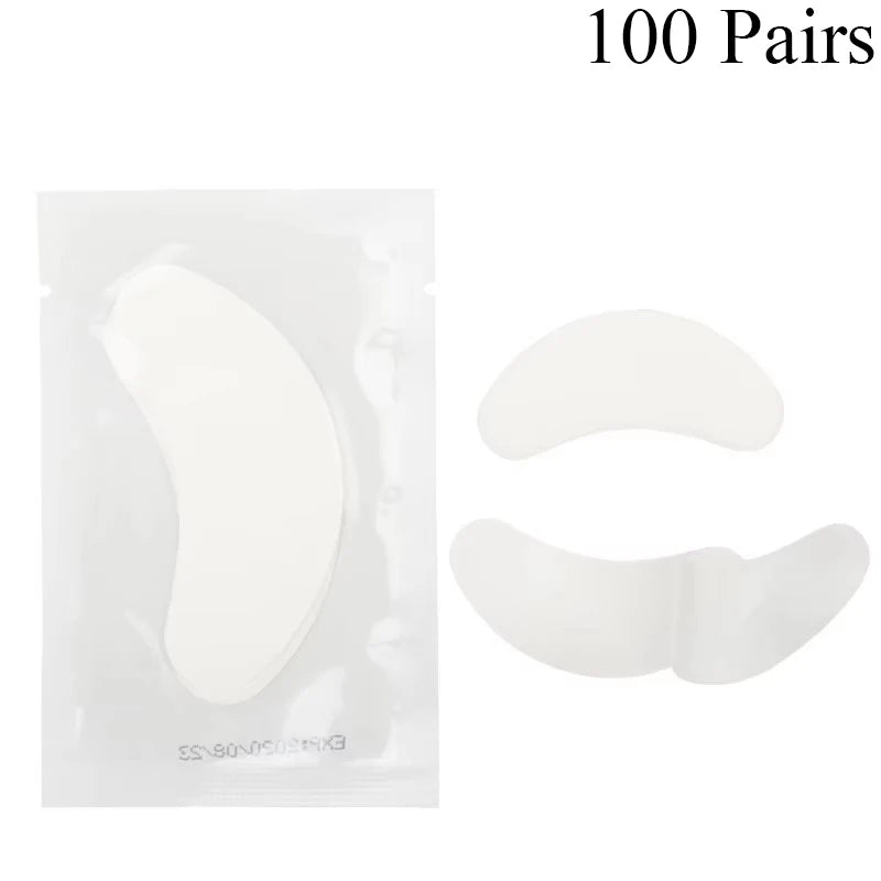 50pairs Eye Patches Under Eye Pads Paper Gel Lash Pad Eye Sticker Tips Wraps Hydrogel Eyelash Extension Patch Makeup Tool.