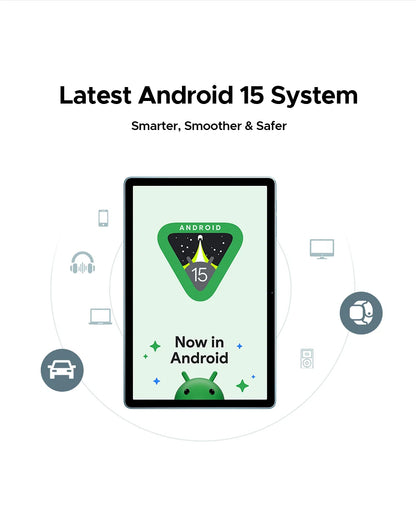 DOOGEE Tab A9 Pro+ Tablet PC Android 15 Dual Speakers 11'' Screen 30GB RAM (6GB+24G) 128GB 8580mAh Battery Widevine L1 Smart Pad