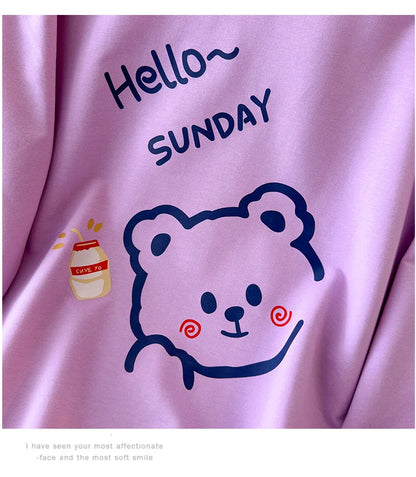 170 kg Plus Größe Damen Büste 170 Frühling Herbst Lose Langarm Cartoon Print Pullover Sweatshirts 4XL 5XL 6XL 7XL 8XL 9XL.