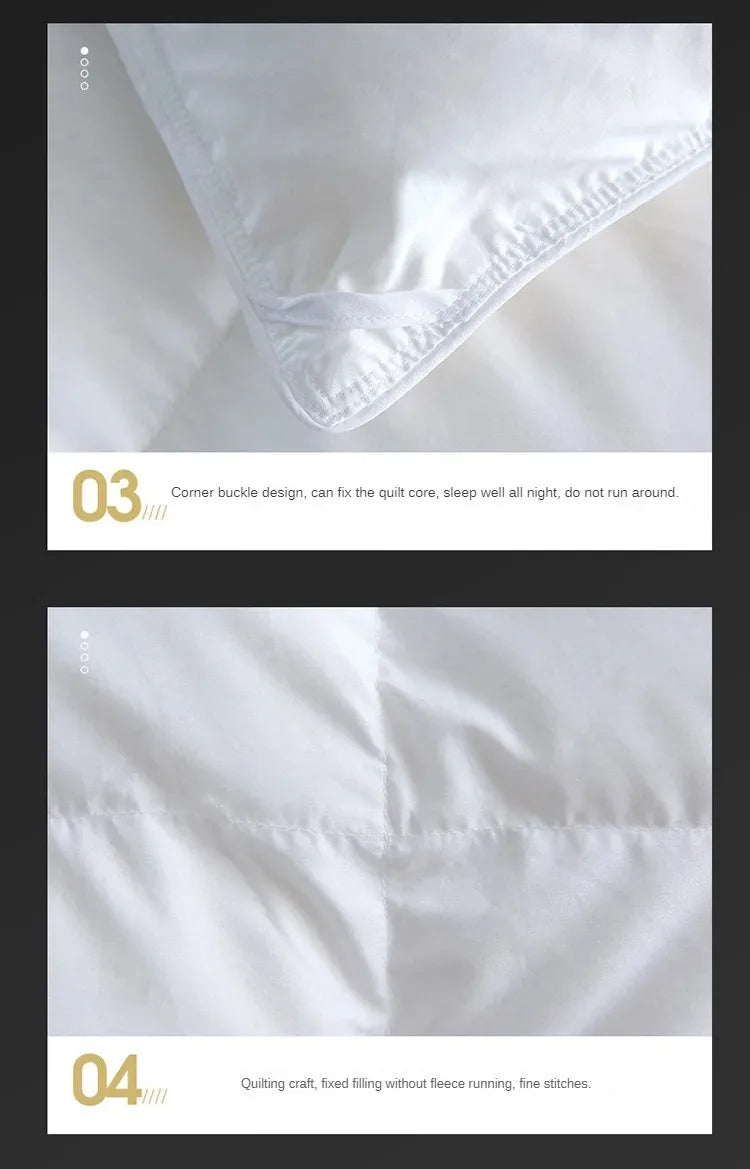 Down duvet 95 white goose down five-star hotel warm double single duvet core goose down duvet.