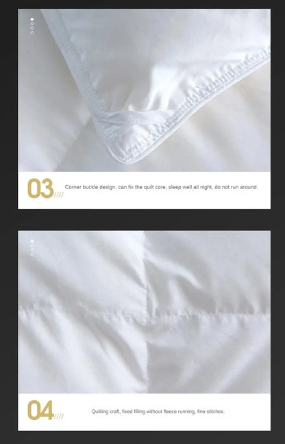 Down duvet 95 white goose down five-star hotel warm double single duvet core goose down duvet.