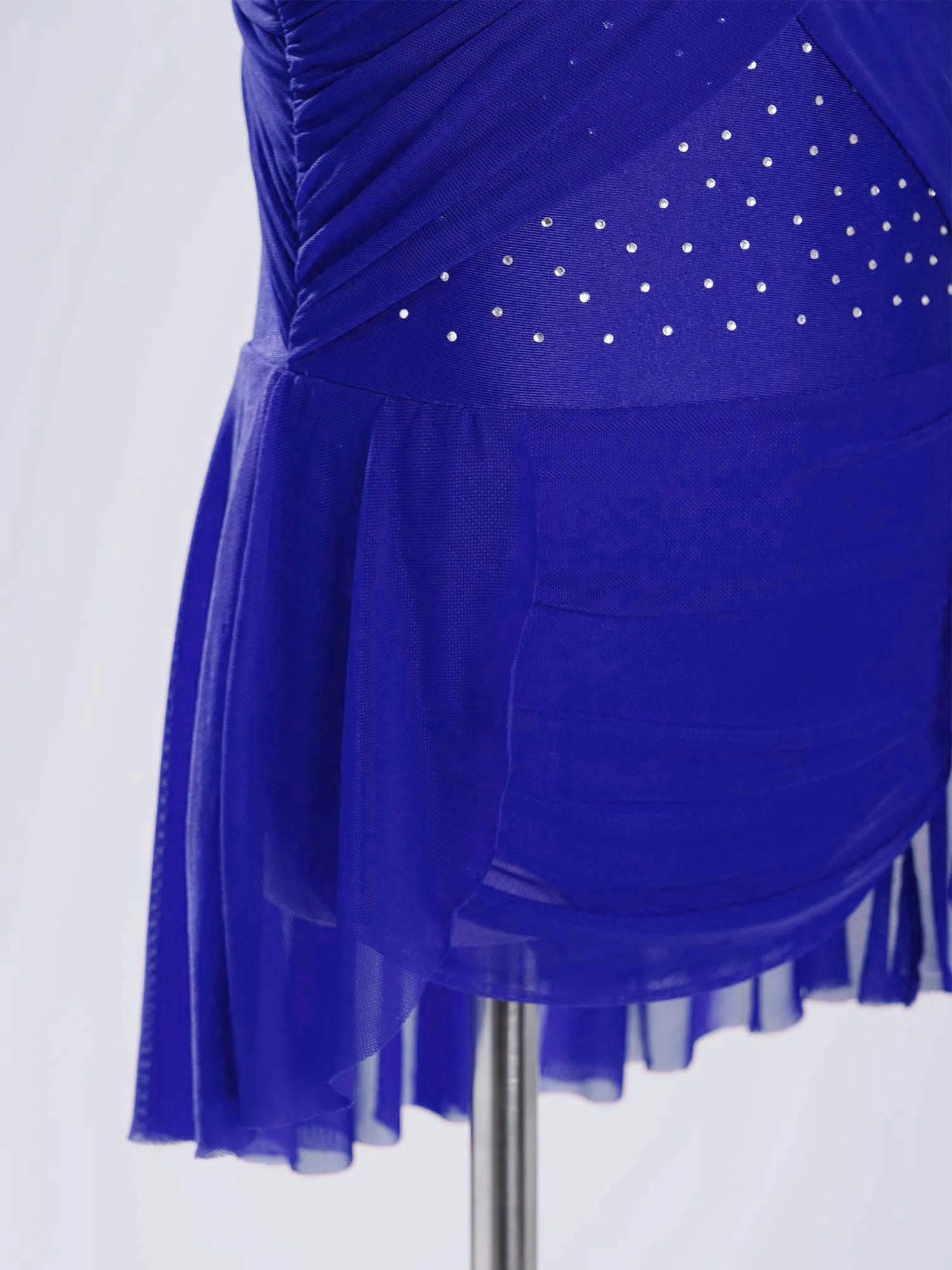 Kinder Mädchen Ärmellose Ausschnitt Strass Eiskunstlauf Trikot Kleid Lyrical Dance Gymnastik Akrobatik Leistung Kostüm.